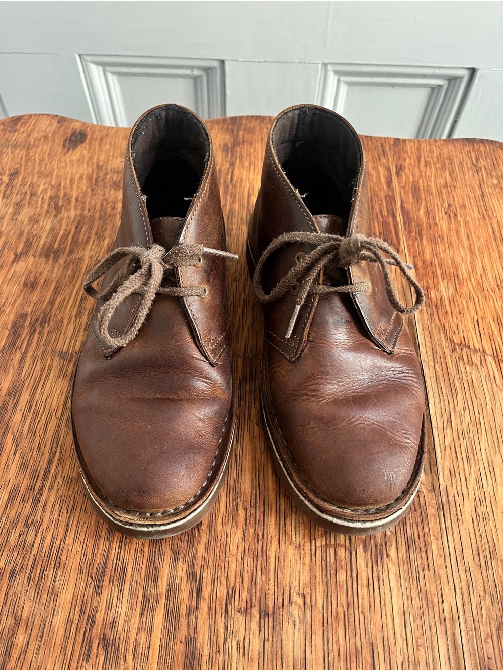 Clarks Brown Leather Ankle Booties